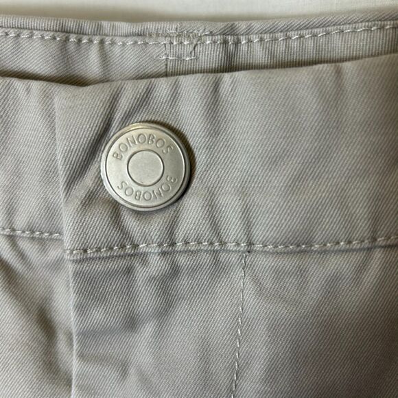 Bonobos Light Grayed Tan Flat Front Straight Leg Classic Chino Pants Sz 36 X 34 - Picture 4 of 13